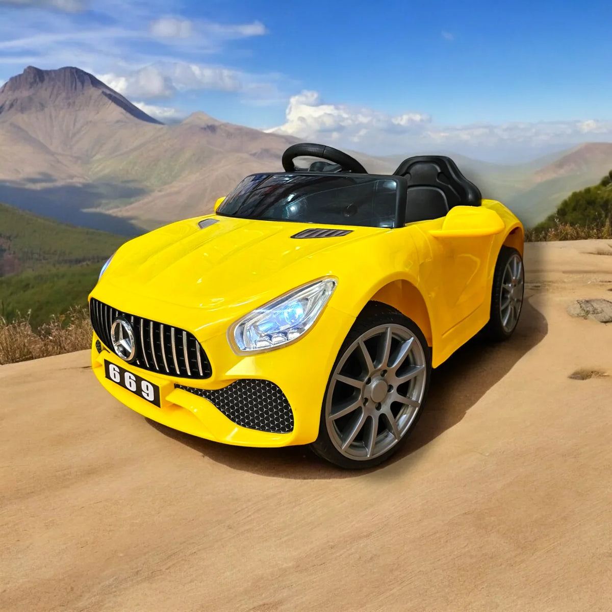 Mercedes Power Wheel Electric Car for Kids – Luxury Ride-On with Music, Lights & Remote Control