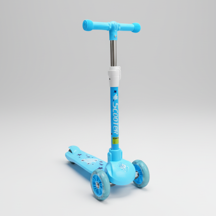 3 Wheel Scooty for Kids – Safe & Fun Ride with Music & Lighting