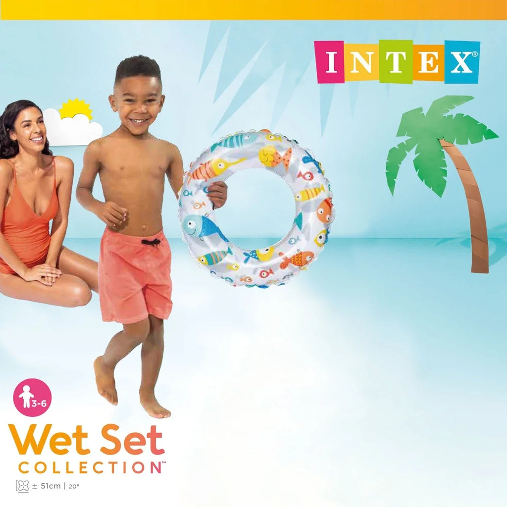 Intex Lively Print Swim Ring 24” – Inflatable Pool Tube (61cm) #59241
