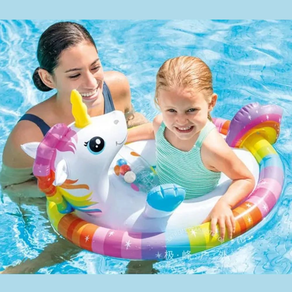 Intex See-Me-Sit Baby Pool Float – Unicorn Swim Walker #59570