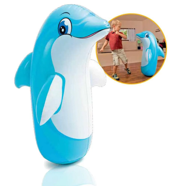 INTEX 3-D Bop Bags – Dolphin, Dinosaur & Tiger Designs #44669