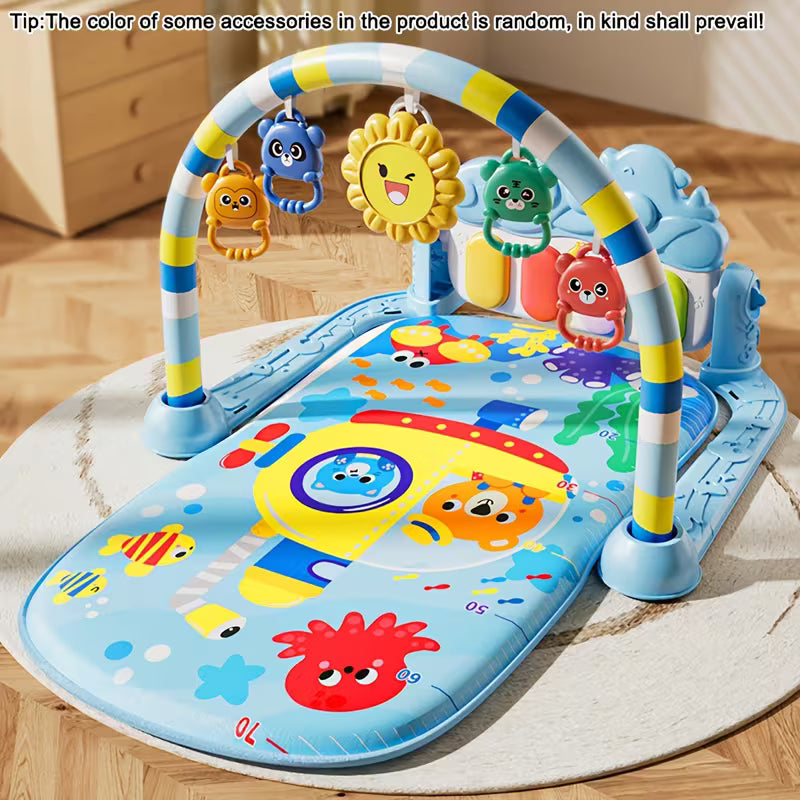 Baby Play Gym Mat 3-in-1 Piano Playmat – Interactive Activity Gym
