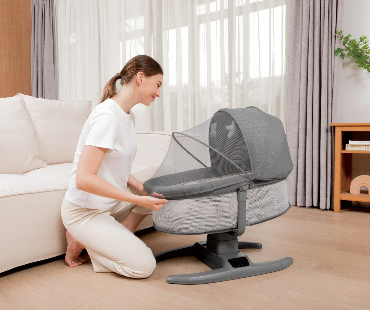 H Multi-Motion Baby Cradle – Smart Comfort for Your Little One