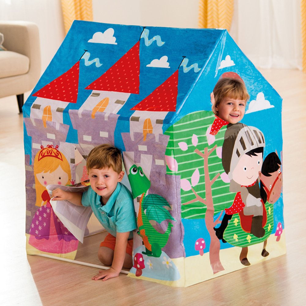 INTEX Play Tent House – Royal Castle Edition (37.5″ x 29.5″ x 42″ / 95cm x 75cm x 107cm)