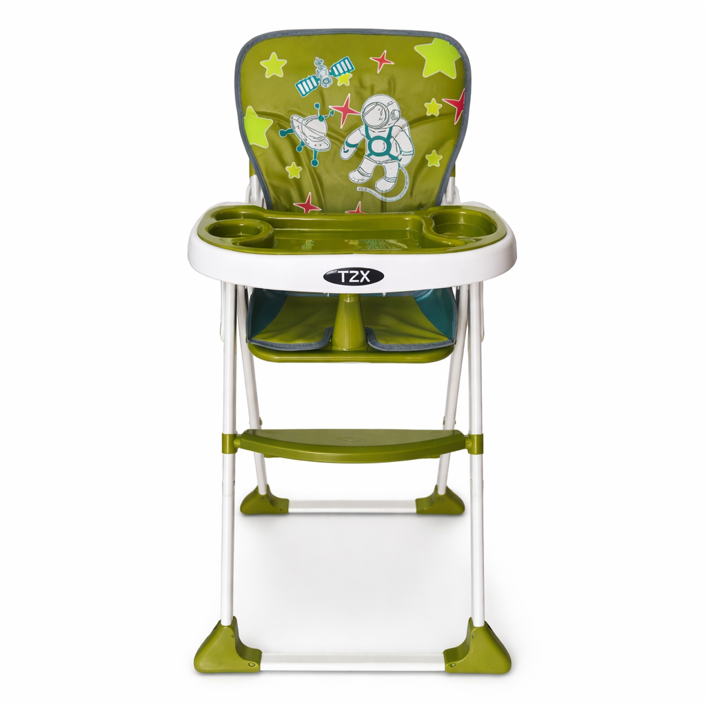 Baby High Chair Booster Feeding Set – Green Colour