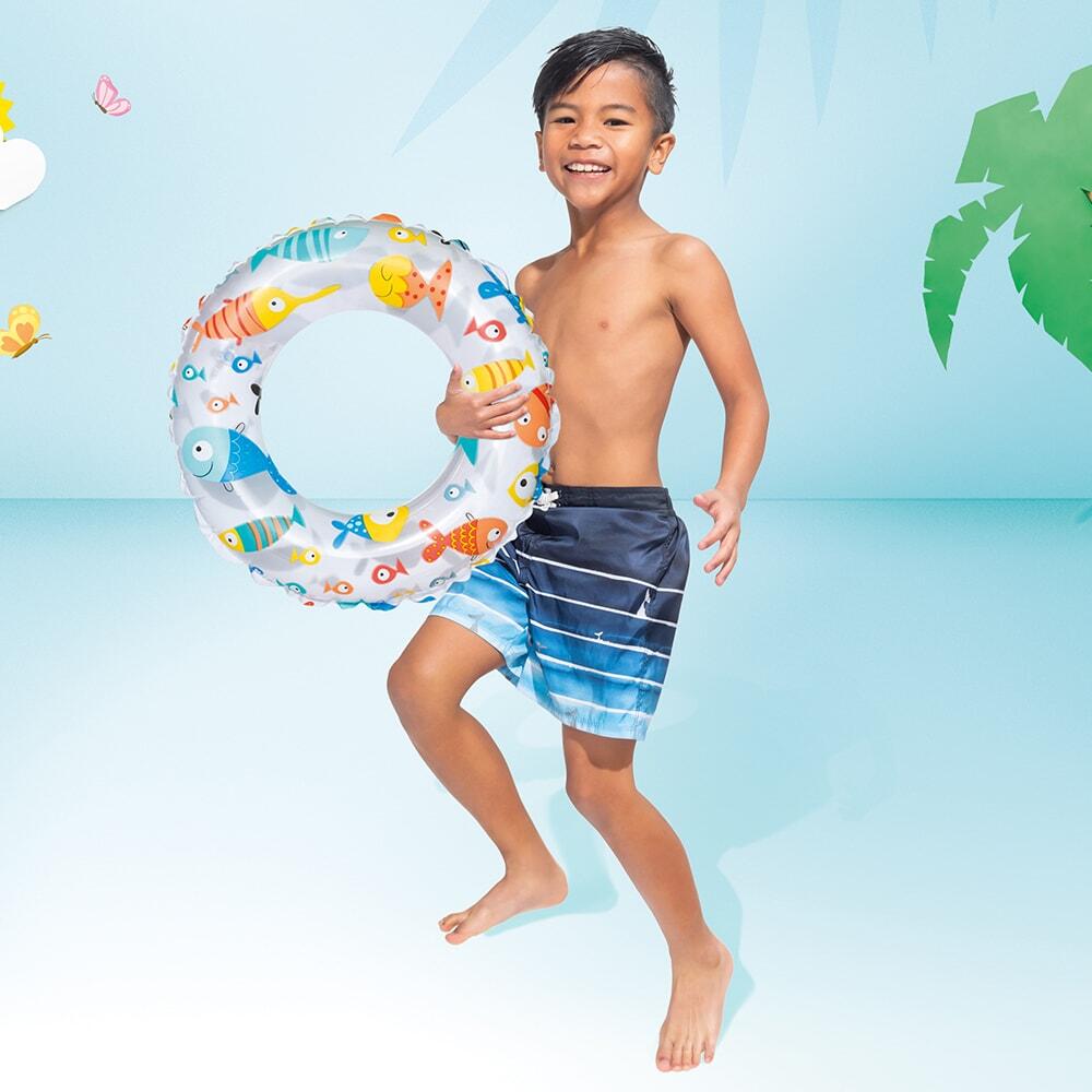 Intex Lively Print Swim Ring 24” – Inflatable Pool Tube (61cm) #59241