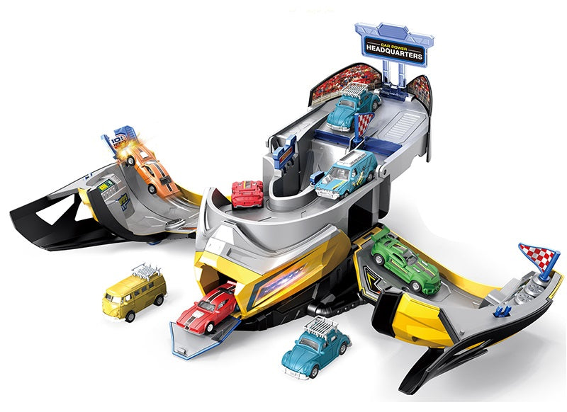 City Action Helmet Transformer – 2x Die-Cast Cars with Light & Sound | Face-Changing Rider Set