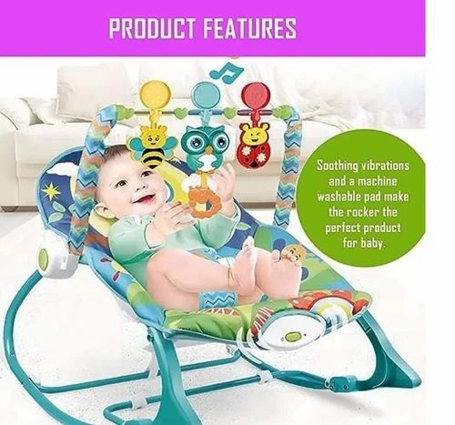 Baby Rocker – Infant to Toddler with Fold-Out Kickstand (0M+, 40 lbs / 18 kg)