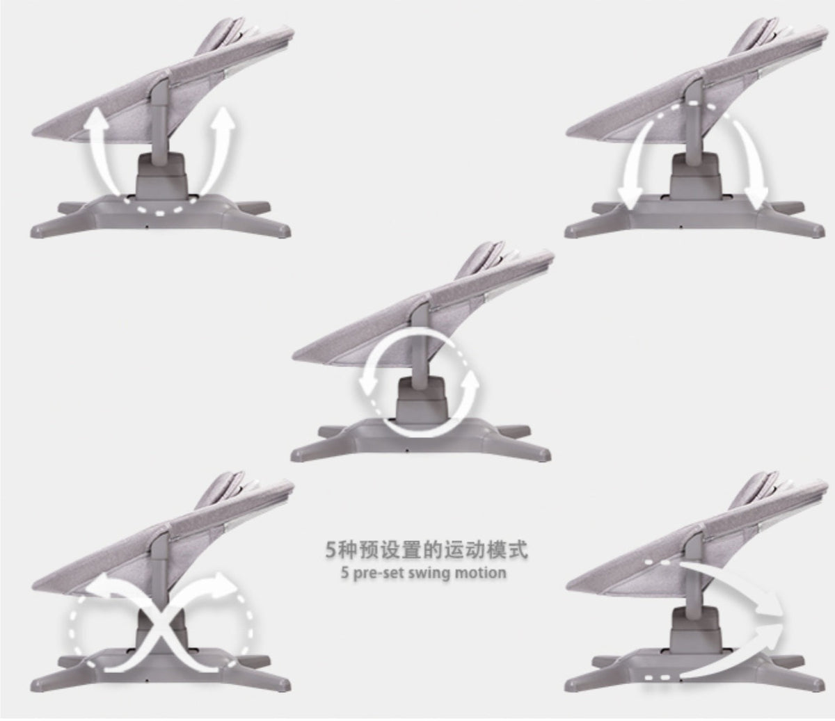 X Multi-Motion Baby Cradle – Smart Comfort for Your Baby