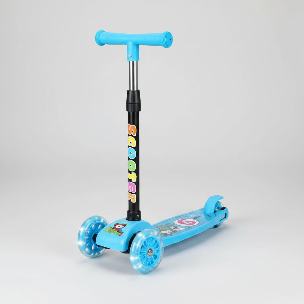 Kids 3 Wheel Scooter with LED Light-Up Wheels
