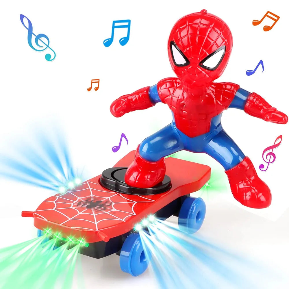 R.C. Spider-Man Scooter | Music, Lighting & 360° Rotation
