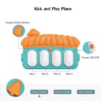 Haunger 3-in-1 Piano Fitness Rack Play Gym Activity for Babies