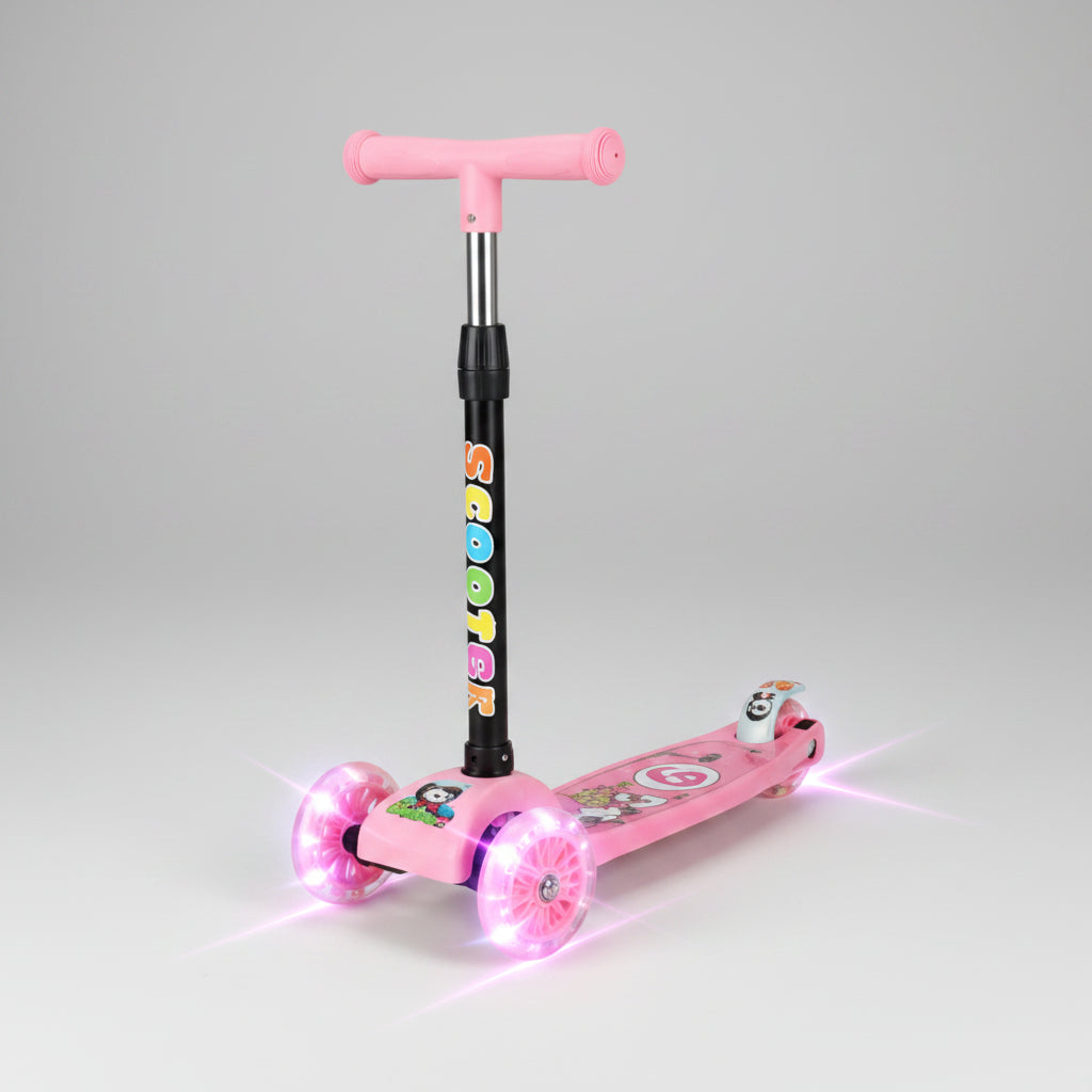 Kids 3 Wheel Scooter with LED Light-Up Wheels