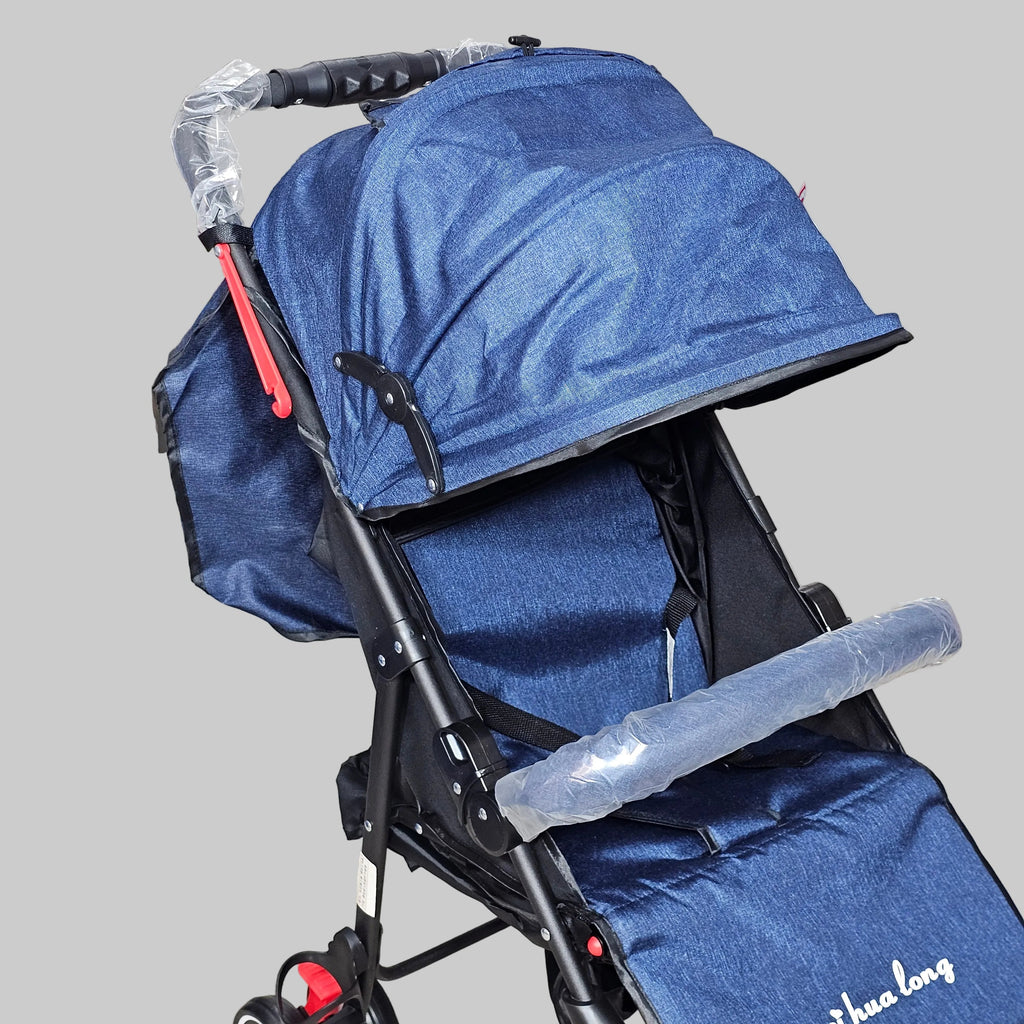 Lightweight Baby Stroller – Foldable with 360° Wheels & Sun Canopy