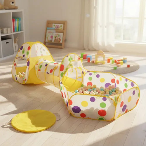 Kids Play Tent with Tunnel and Ball Pit