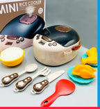 Mini Rice Cooker – Children's Simulation Household Appliance (11 Pcs Set)
