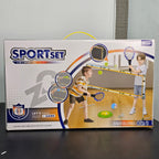 4 in 1 Sports Set – Badminton, Tennis, Frisbee & Volleyball Game Kit