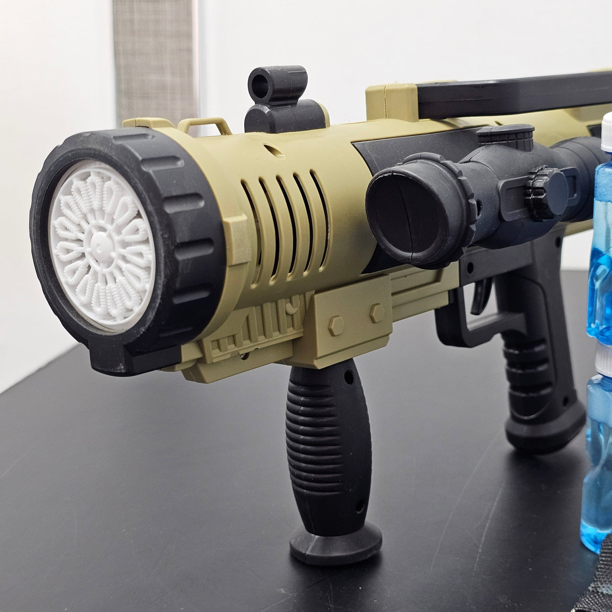 Electric Rocket Bubble Gun – Full-Automatic Bubble Blaster with Lights & Music