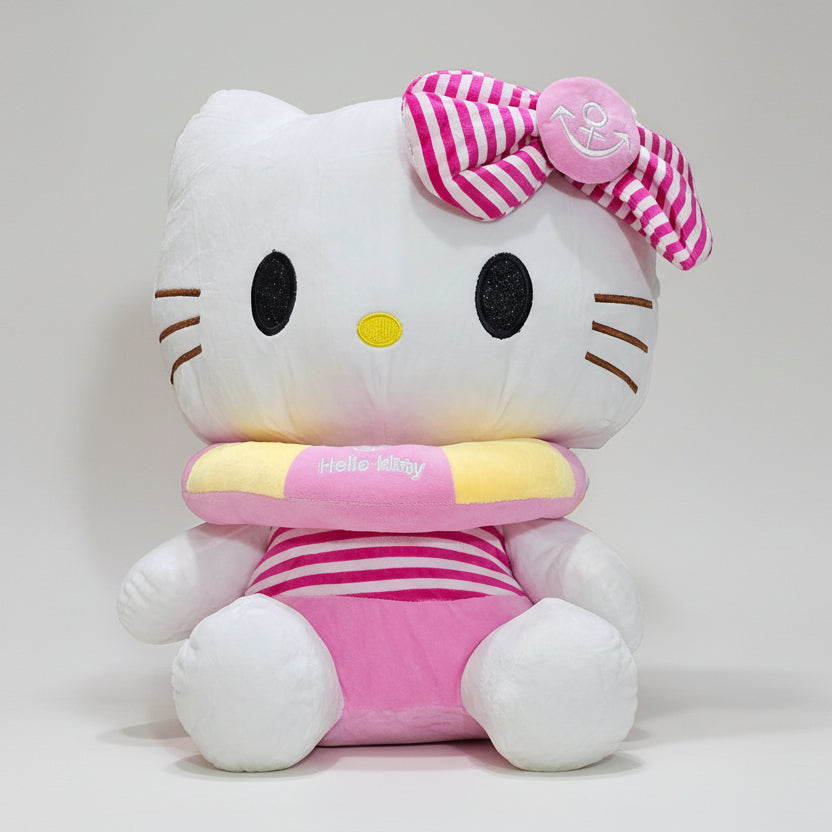 Pink Ring Kitty – 45cm Soft Plush Toy