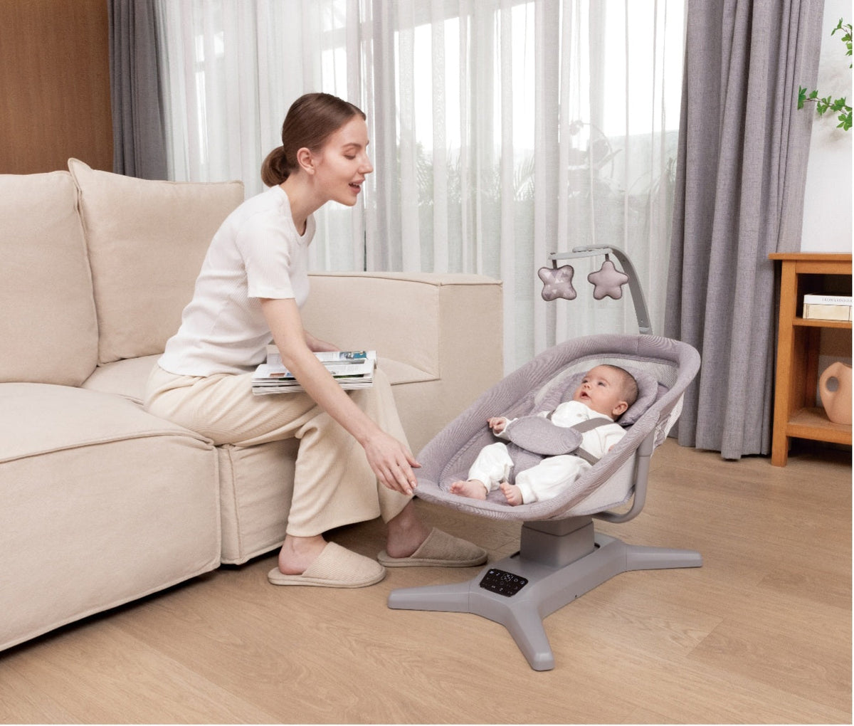 X Multi-Motion Baby Cradle – Smart Comfort for Your Baby