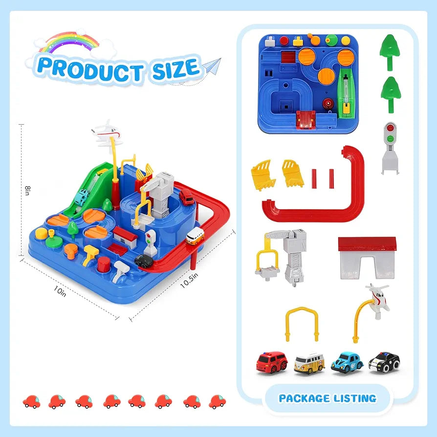 Car Adventure Track Set – Battery-Free Educational Fun