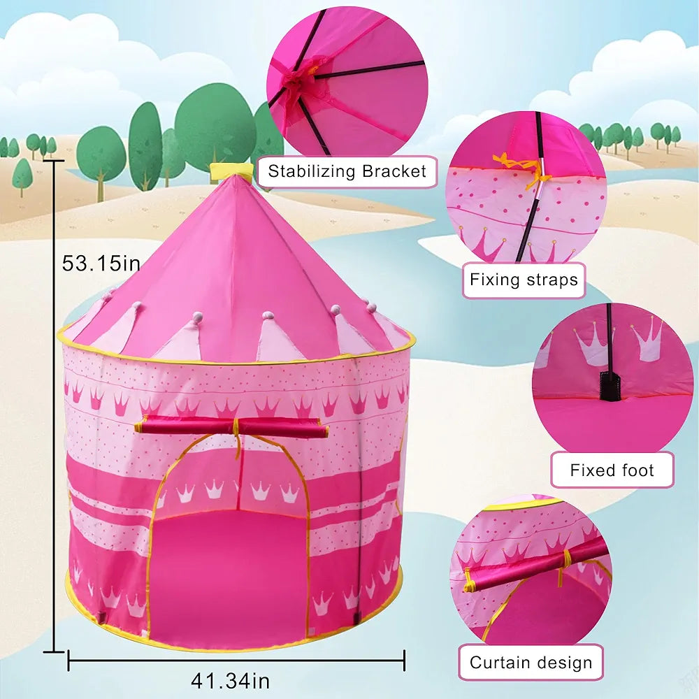 Kids Play Tent House | 135cm Height | 105cm Base | Indoor & Outdoor Fun!
