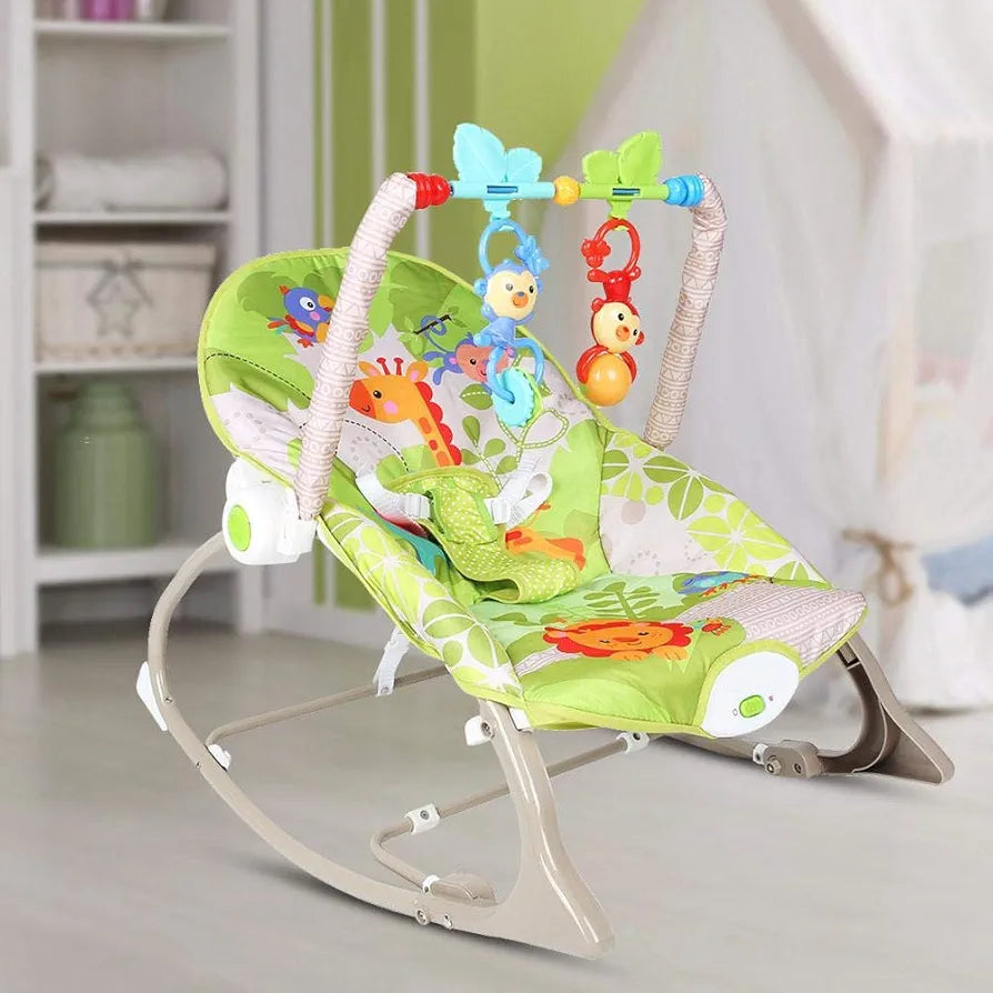 Baby Rocker – Infant to Toddler with Fold-Out Kickstand (0M+, 40 lbs / 18 kg)