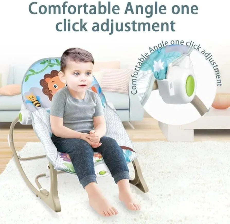 Baby Rocker – Infant to Toddler with Fold-Out Kickstand (0M+, 40 lbs / 18 kg)