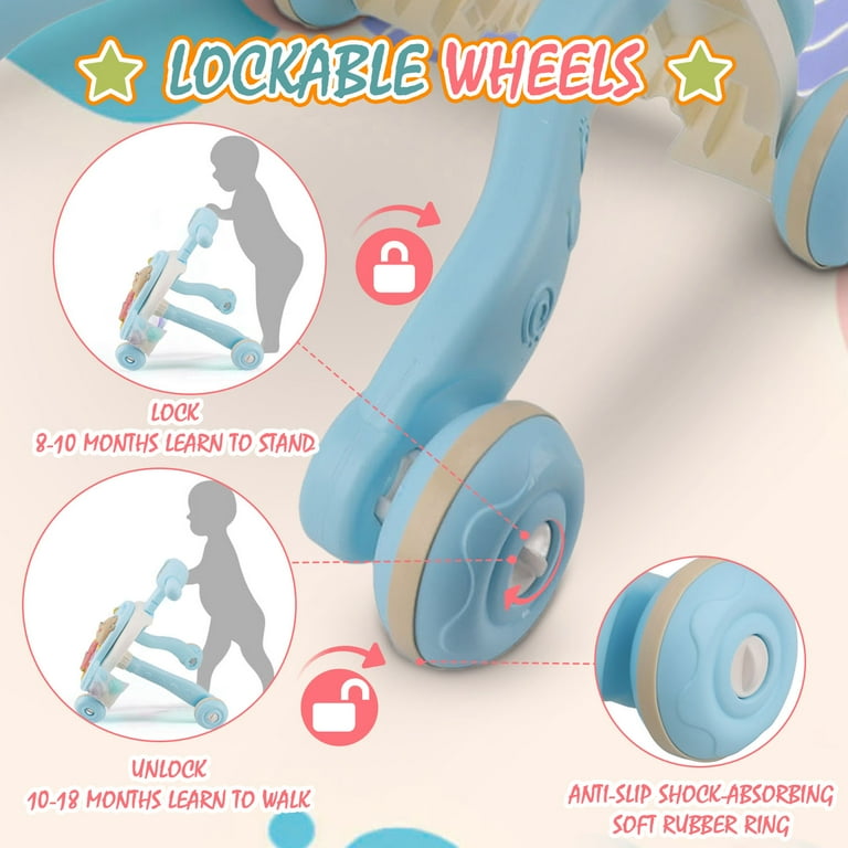 3-in-1 Baby Activity Walker with Music & Lights