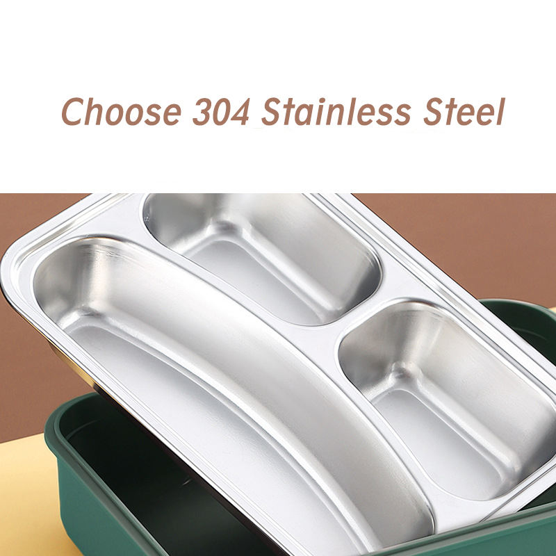 Stainless Steel Lunch Box Set – 800 ml + 150 ml