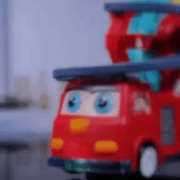 Fire Rail Car Duck Swivel Slide | Music & Lighting Toy for Kids