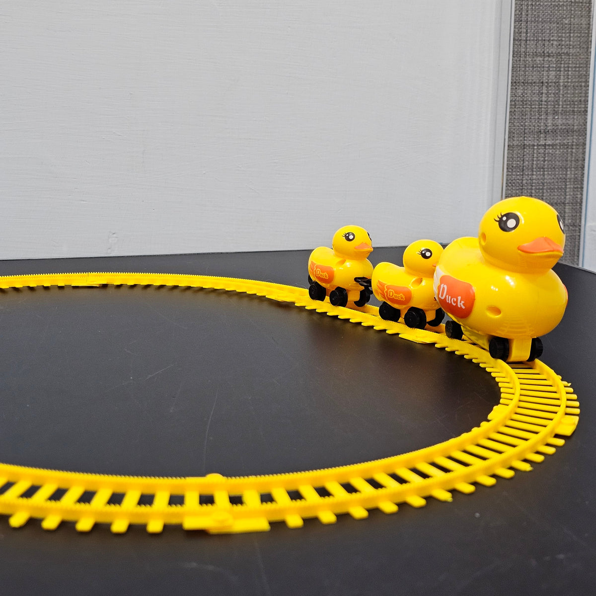 Yellow Duck Electric Rail Toy – Fun Moving Track Toy for Kids