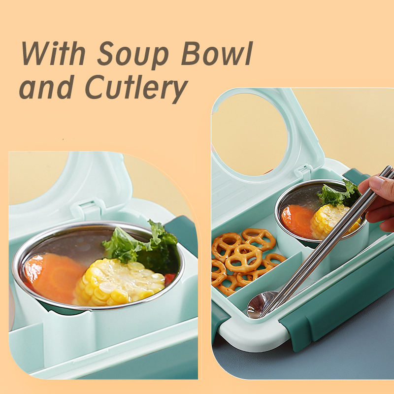 Stainless Steel Lunch Box Set – 800 ml + 150 ml