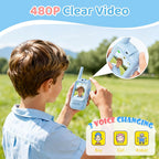 Kids Rechargeable Video Walkie Talkie Toy – Long Range Communication Set