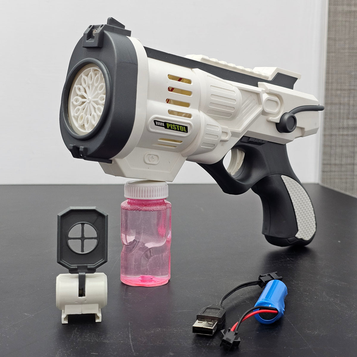 Electric Bubble Gun with Lights – Colorful Bubble Fun for Kids 3+