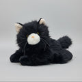 Black Persian Cat Plush – 35cm Soft Toy with Sound