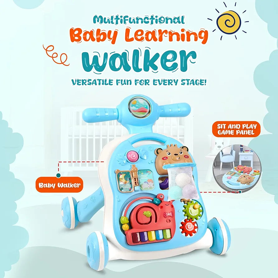 3-in-1 Baby Activity Walker with Music & Lights