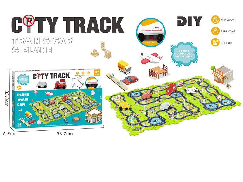 City Track Train – 18 Pcs Playset