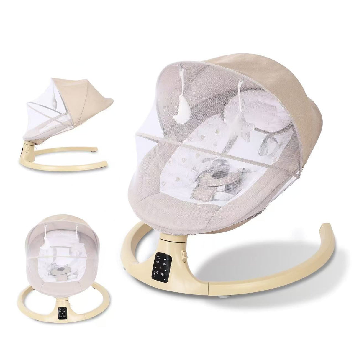 Kidilo 3-in-1 Deluxe Electric Baby Bassinet – Smart Rocker, Cradle & Sleeper