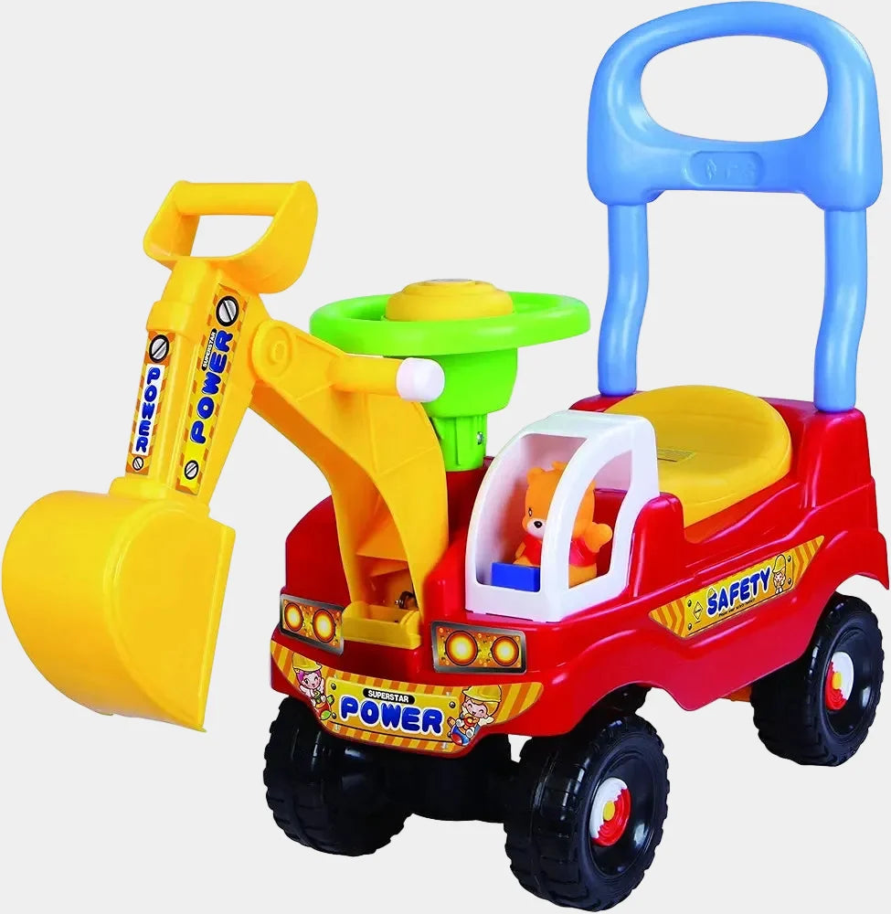 Kids Excavator Ride On Push Car