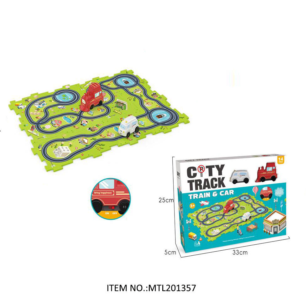 City Track Train – 18 Pcs Playset