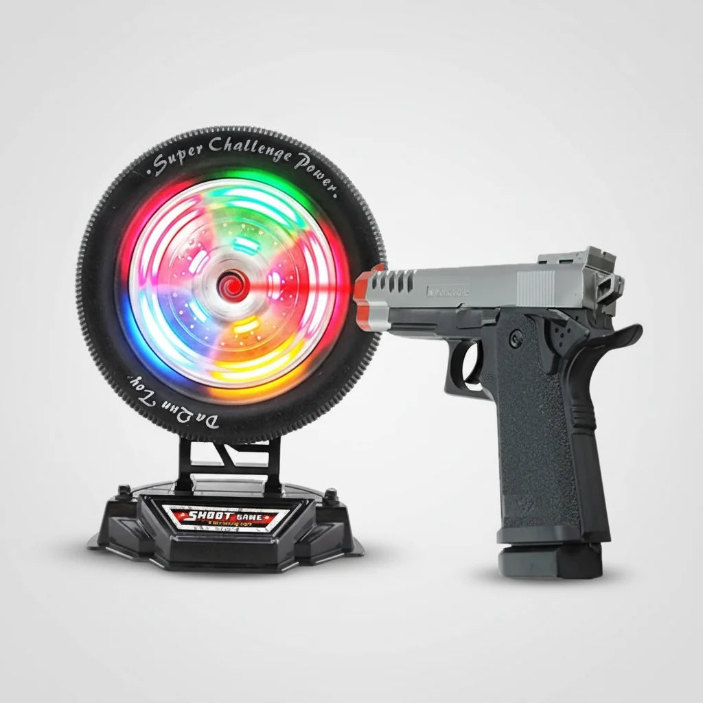 Sharp Shooter Toy Gun – With Flashlight & Sound Effects | “Look at Me” Shooter by Junior Land