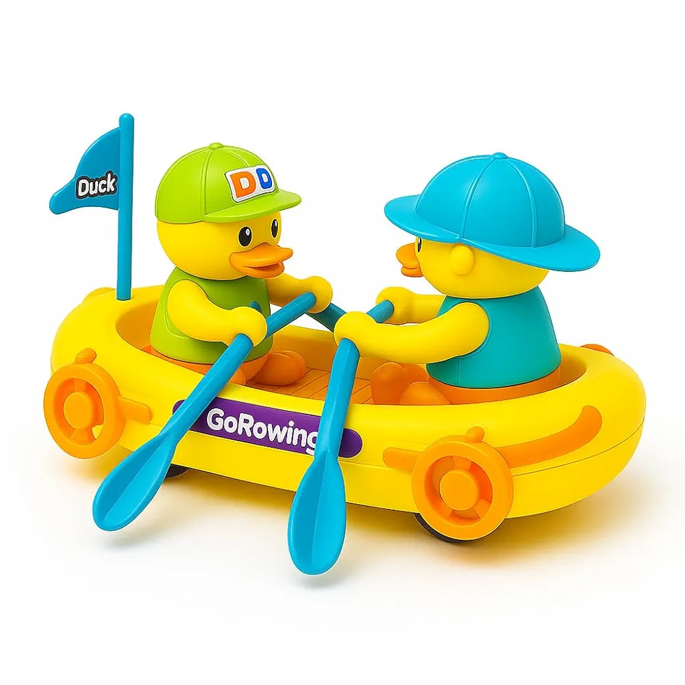Bump & Go Duck Boat Toy with Music & Lights