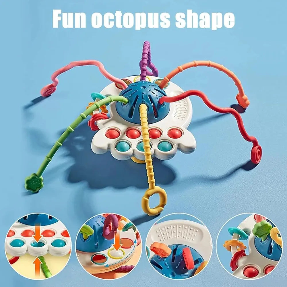 Pull String Toy – Colorful & Adorable Fine Motor Skills Toy