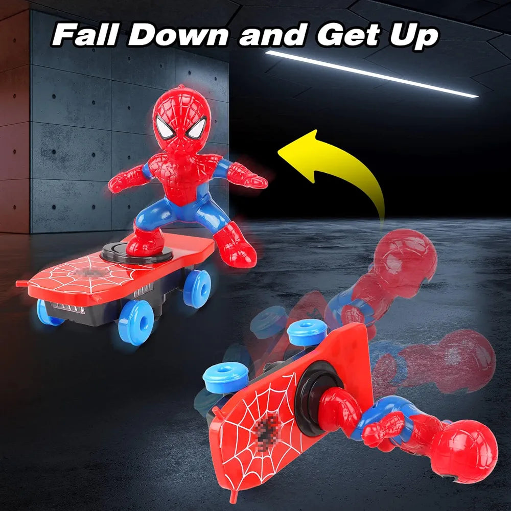 R.C. Spider-Man Scooter | Music, Lighting & 360° Rotation