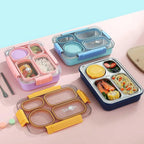 Individual-Seal Stainless Steel Lunch Box – Leak-Proof, Portion-Perfect