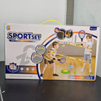 4 in 1 Sports Set – Badminton, Tennis, Frisbee & Volleyball Game Kit