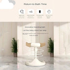 Baby Bath Stand with Adjustable 5 Levels – Foldable Infant Bath Shower Stand