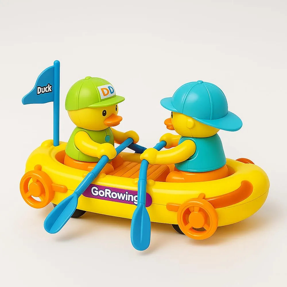 Bump & Go Duck Boat Toy with Music & Lights