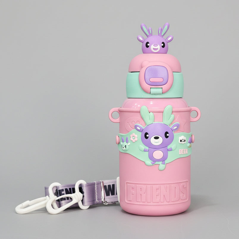 Hot & Cold Water Bottle 450ml – Insulated Thermal Flask